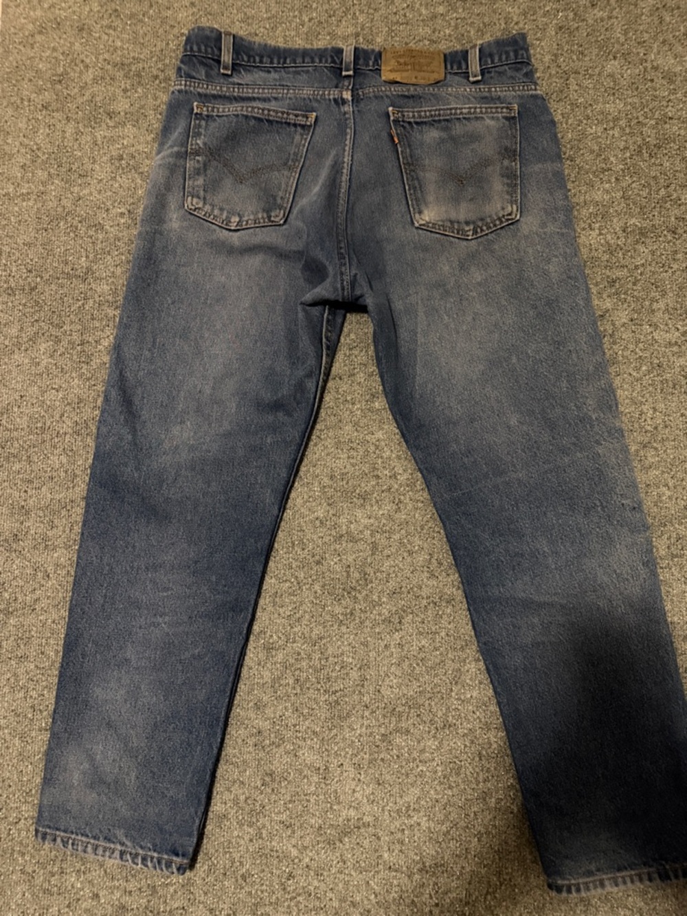 Classic Men's Blue Denim Jeans Levi’s Jeans, vintage 1995 orange tag , 505 jeans